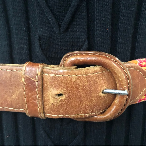 VINTAGE Sz M Artisan Handcrafted Multicolor Belt - Picture 8 of 14